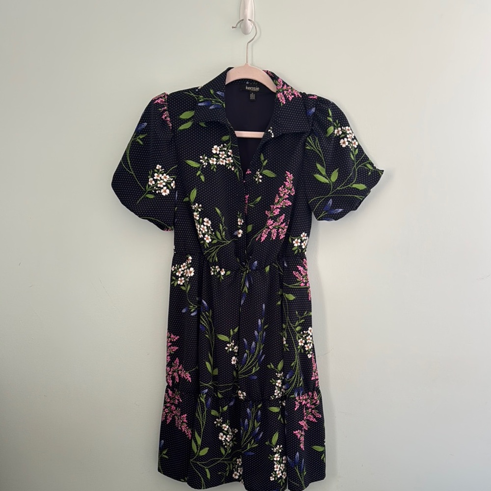 Floral Navy Dress